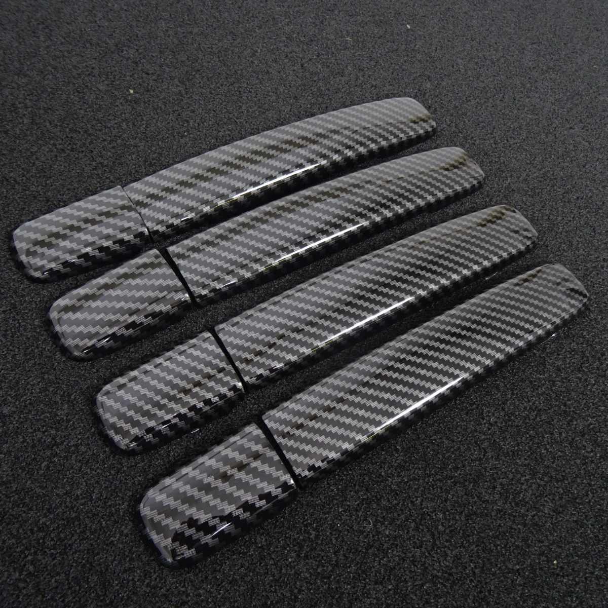 スポーティ全開♪ カーボン ルック ドアハンドル カバー 三菱 ekカスタム B11W M G T e-アシスト アクティブギア ガーニッシュ拍卖