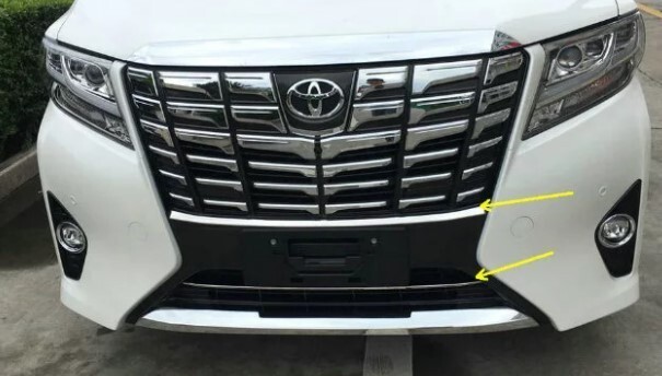 鏡面仕上げ♪ メッキ フロントバンパー ロアグリル ガーニッシュ アルファード 30 系 2.5X 2.5G 3.5GF 3.5エクゼクティブラウンジ 前期拍卖