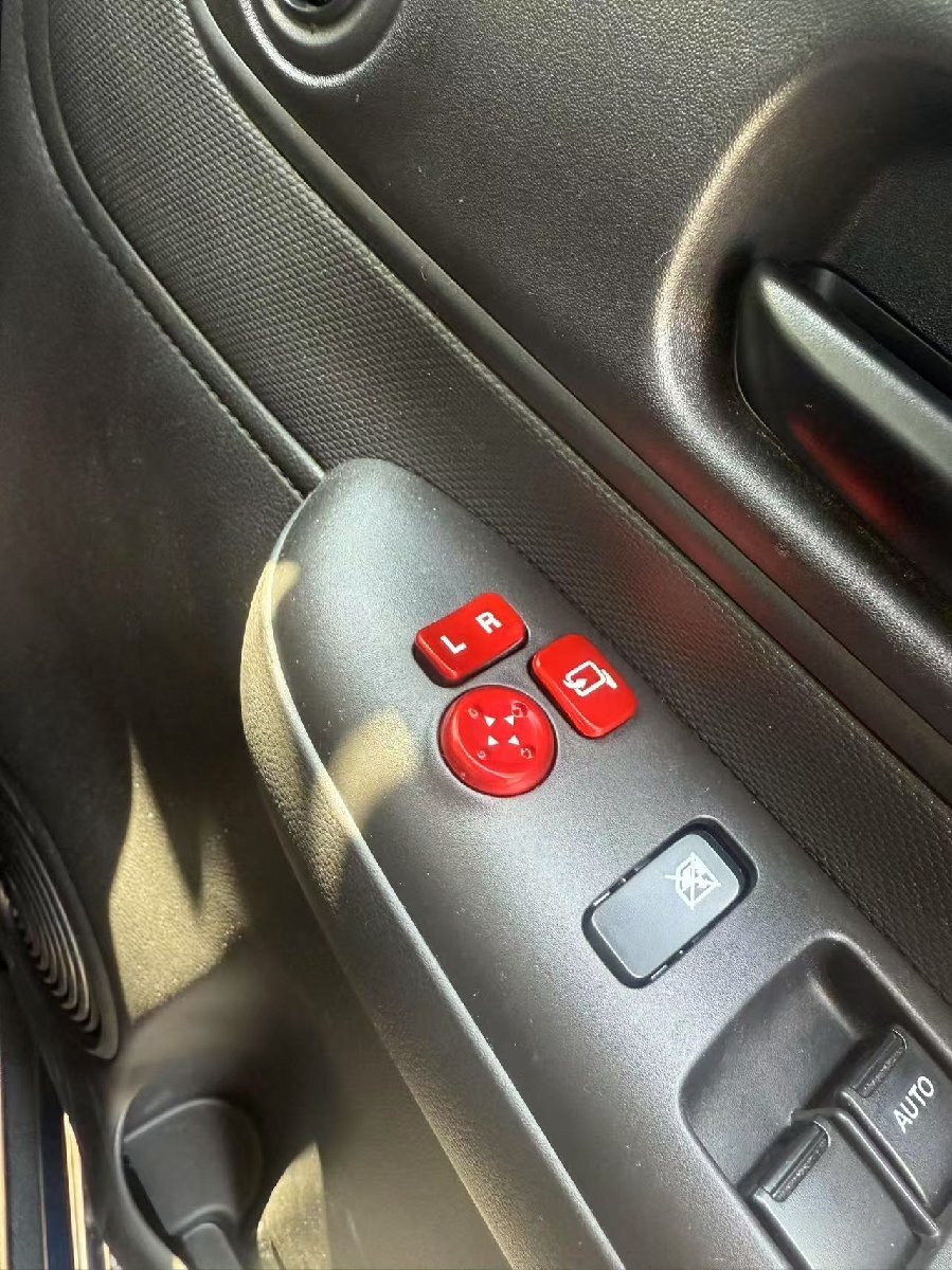 デザイン性UP♪ ドアミラー スイッチ カバー 赤 エブリイワゴン エブリイバン DA17V DA17W JPターボ PZターボ拍卖