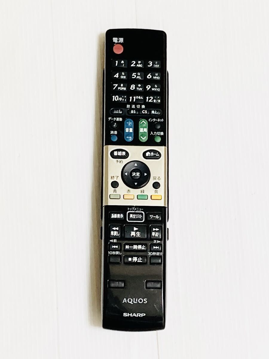 00730J シャープ SHARP テレビ リモコン GA820WJSA 動作品拍卖