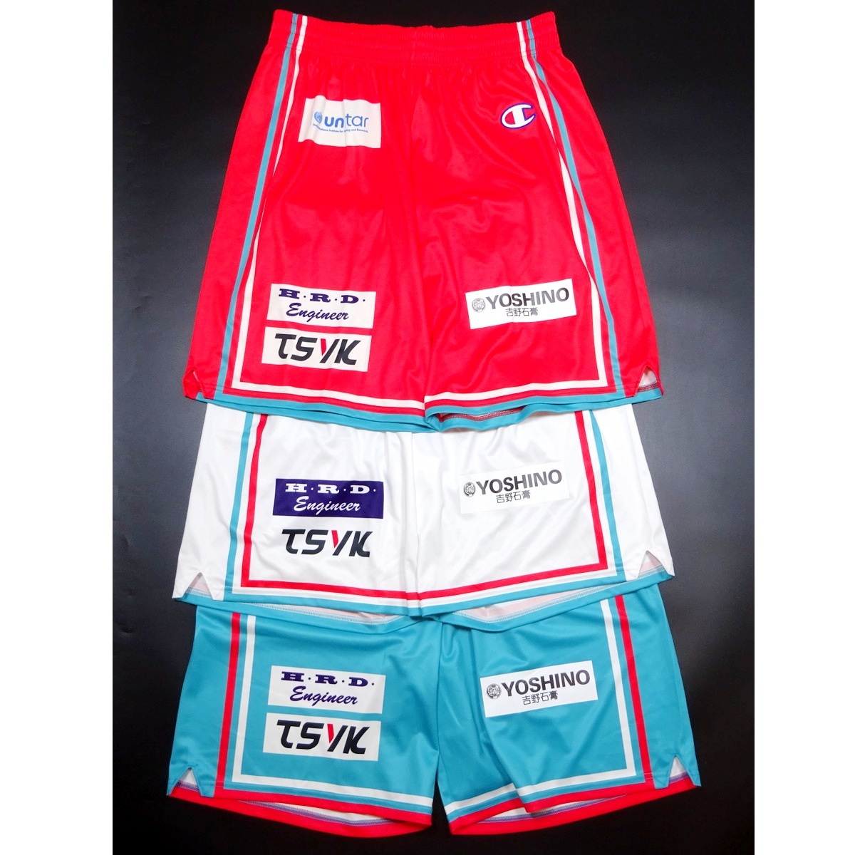 広島ドラゴンフライズ 選手支給 オーセンティック チャンピオン ユニフォーム パンツ ホーム アウェイ サブ 3種 極美品 3XL Dragonflies拍卖