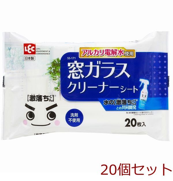 Ba水の激落ちシート窓ガラスクリーナー20枚入 20セット拍卖