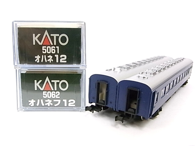 e14332 KATO N-ゲージ 5062/5061 オハネフ12/オハネ12 B寝台 2両セット 鉄道模型 動作未確認 ケース付 (73)拍卖