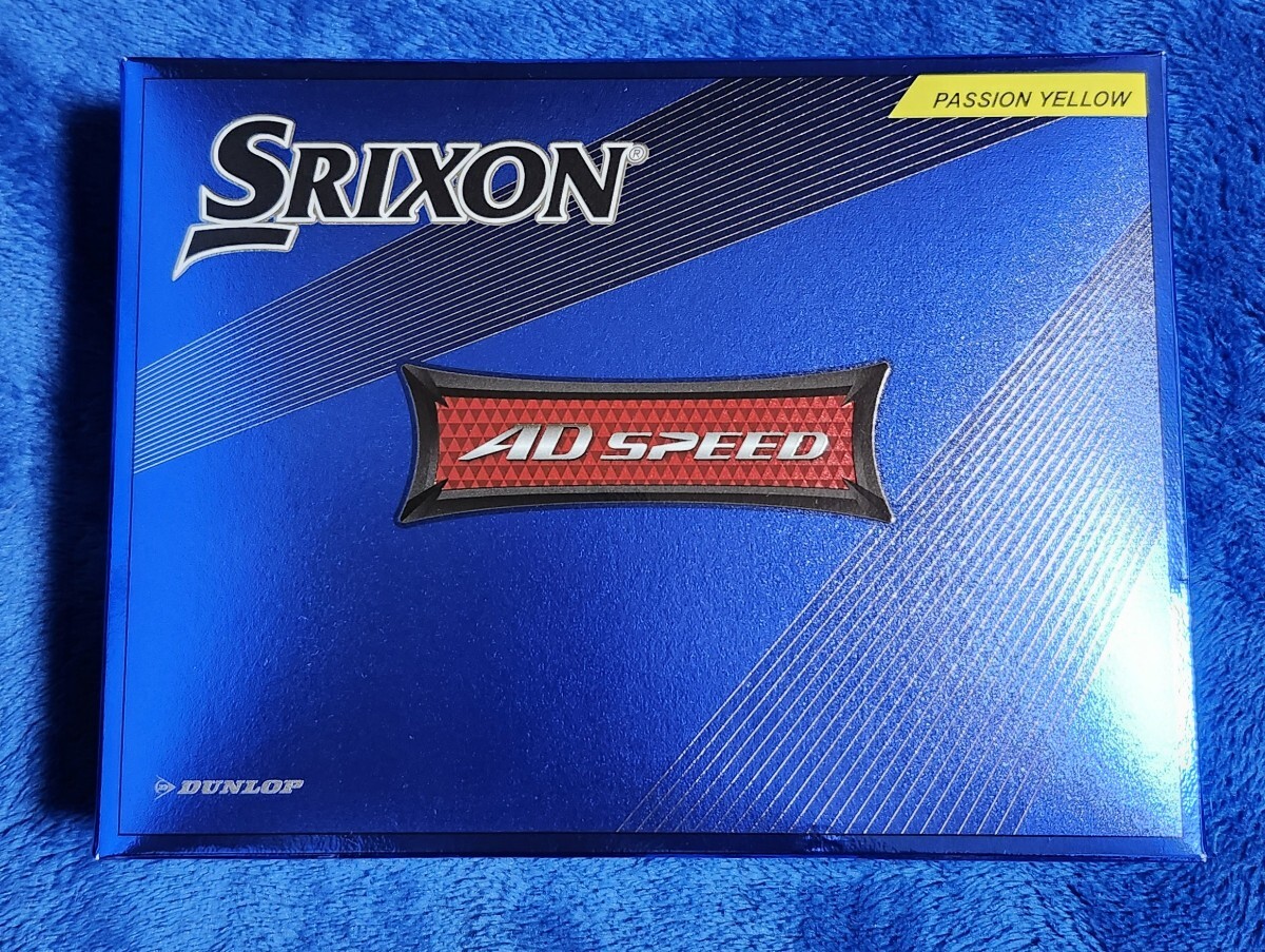 DUNLOP ダンロップ SRIXON AD SPEED 2022年モデル パッションイエロー ゴルフボール 1ダース拍卖