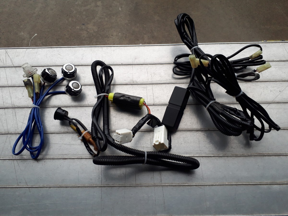 純正オプション LEDフットイルミネーション LEDフットランプ ヴェルファイア20 4個セット ブルー/ホワイト 切り替えスイッチ付 点灯確認済拍卖