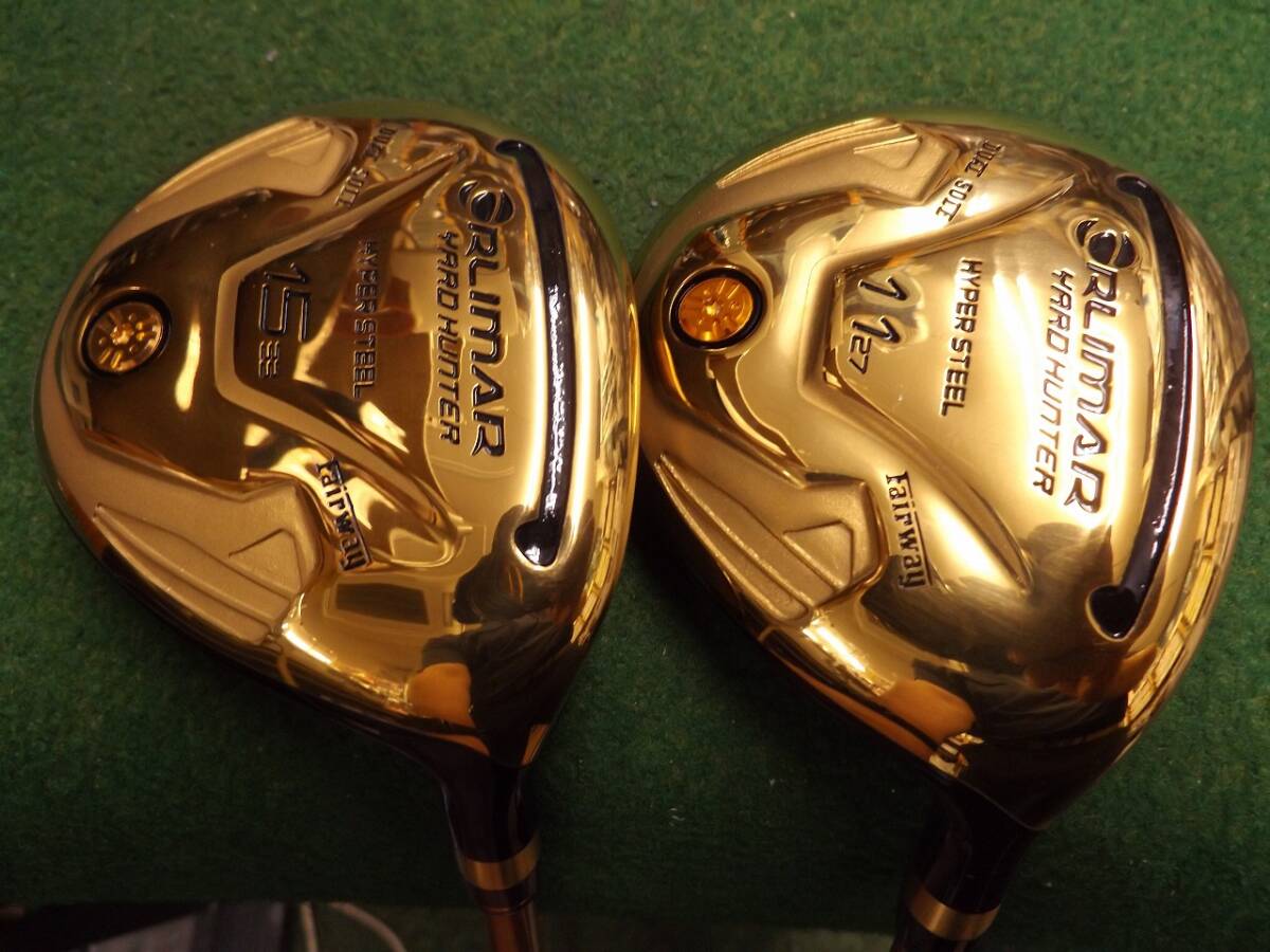 【税込】2481 ORLIMAR YARD HUNTER 11W+15W 純正カーボン SR カバー有 オリマー ヤードハンター ショートウッド フェアウェイウッド .2482拍卖