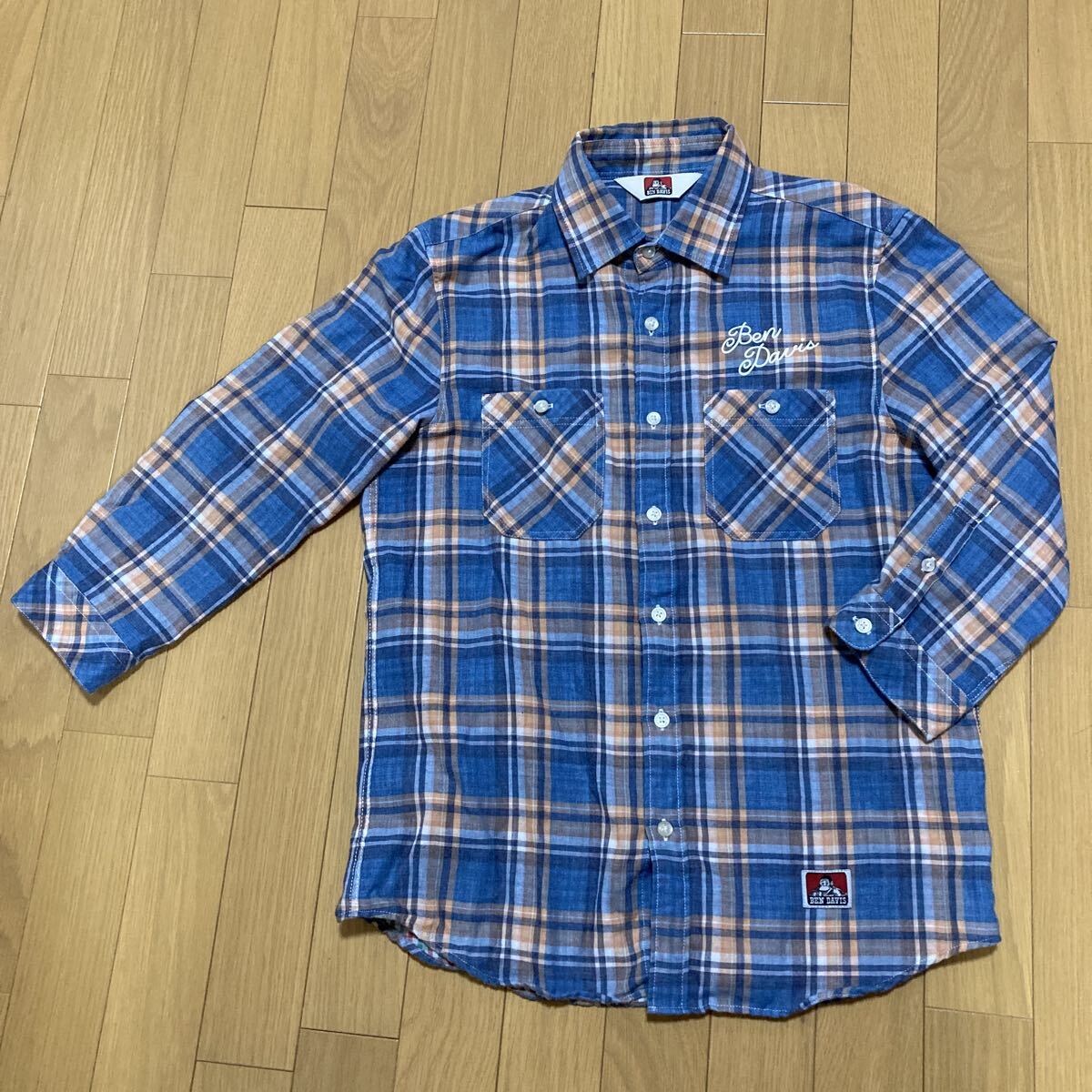 BEN DAVIS ネルシャツ チェックシャツ 長袖シャツ7分袖 シチブ しちぶそで ベンデイビス ナノユニバース ナノ・ユニバース 古着拍卖