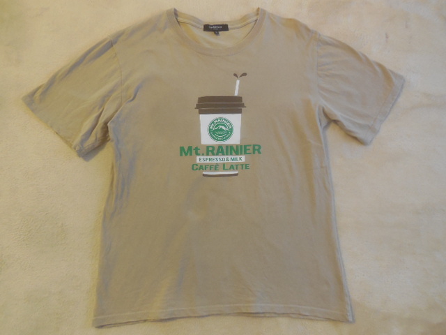 《Doublefocus》《Mt.RAINIER》《ブラウン》《半袖Tシャツ》《サイズレディースLL》《エスプレッソコーヒー》拍卖