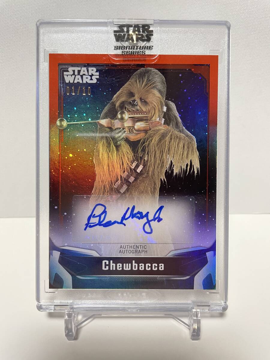topps star wars Chewbacca PETER MAYHEW 1 /10 auto チューバッカ signature series CARD カード STAR WARS スターウォーズ 直筆サイン拍卖