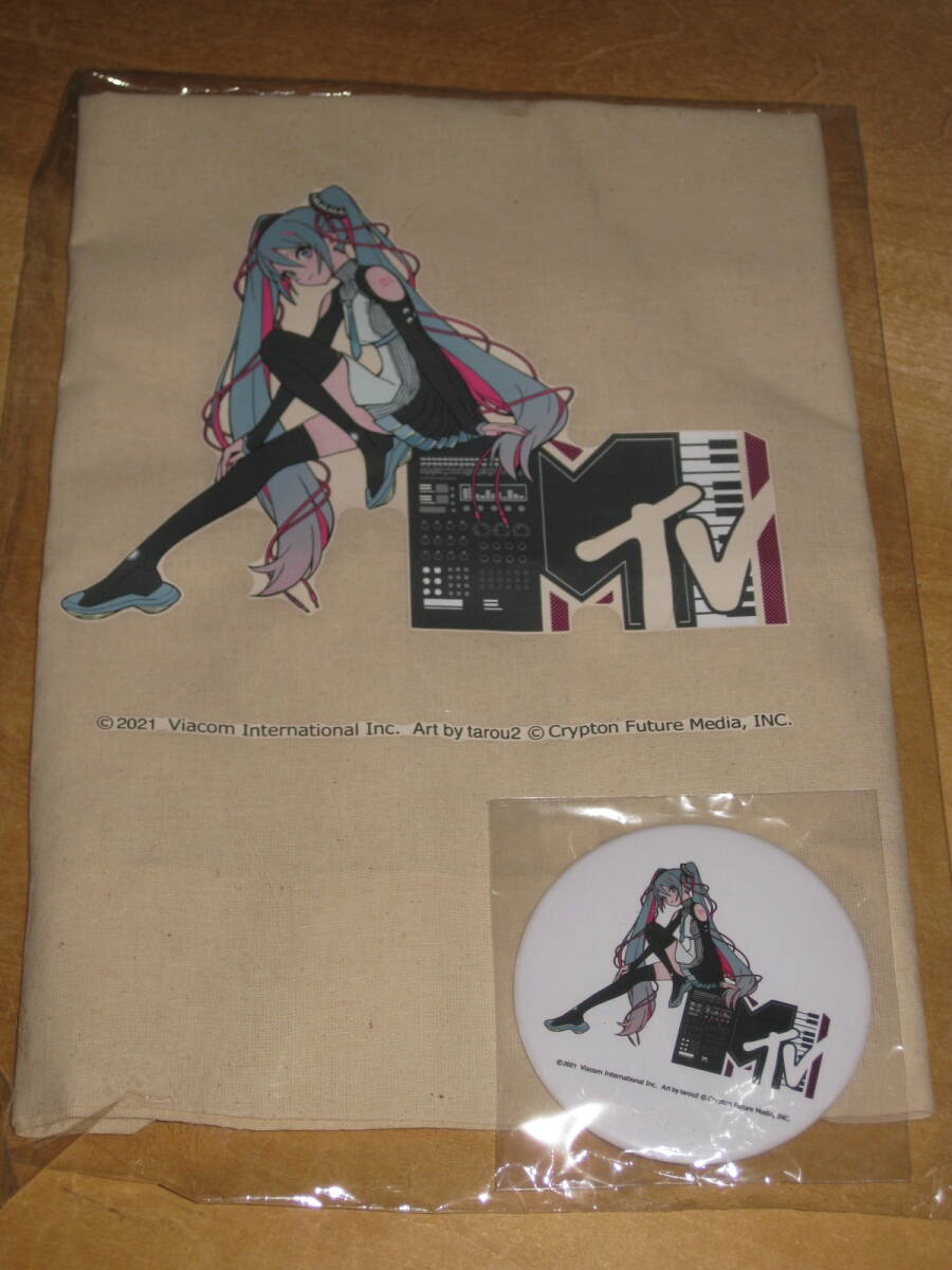 初音ミク MTV 購入特典 缶バッジ トートバッグ 送¥180~ 拍卖