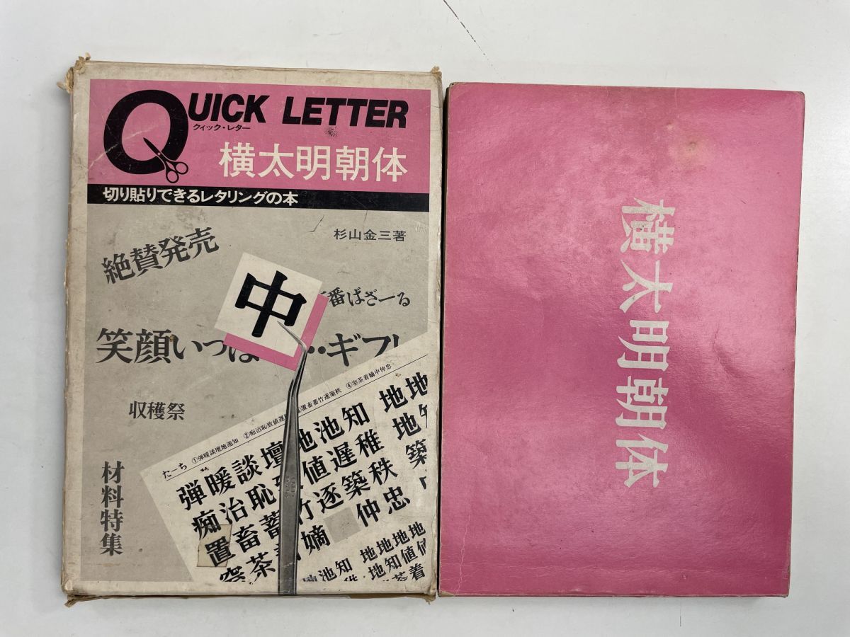 横太明朝体 クィック・レター 切り貼りできるレタリングの本 昭和56年 1981年発行 初版【K167599】拍卖