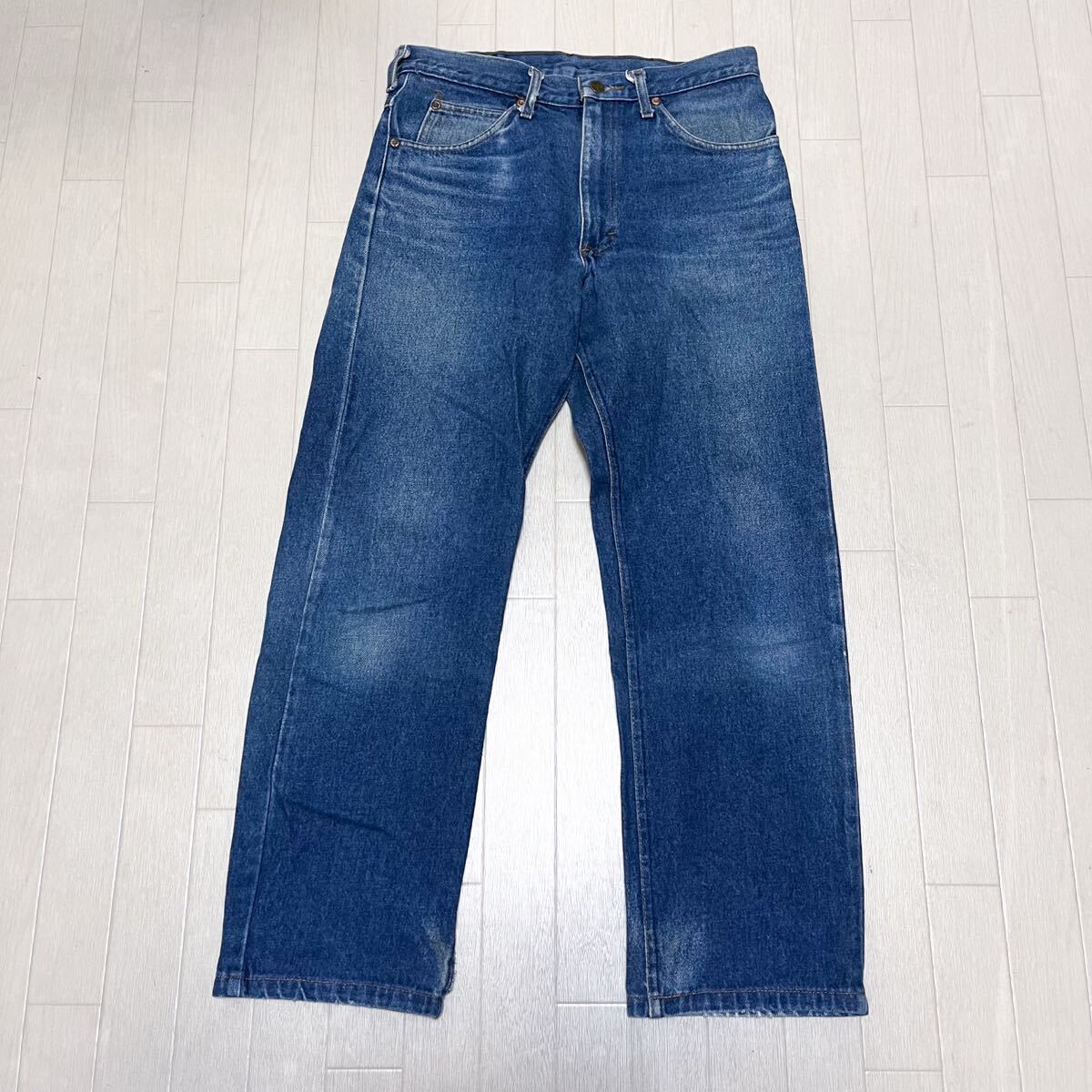 和826★ USA製 Lee リー デニムパンツ ジーンズ ボトムス ジップフライ 32×34 ブルー メンズ 200-0189拍卖