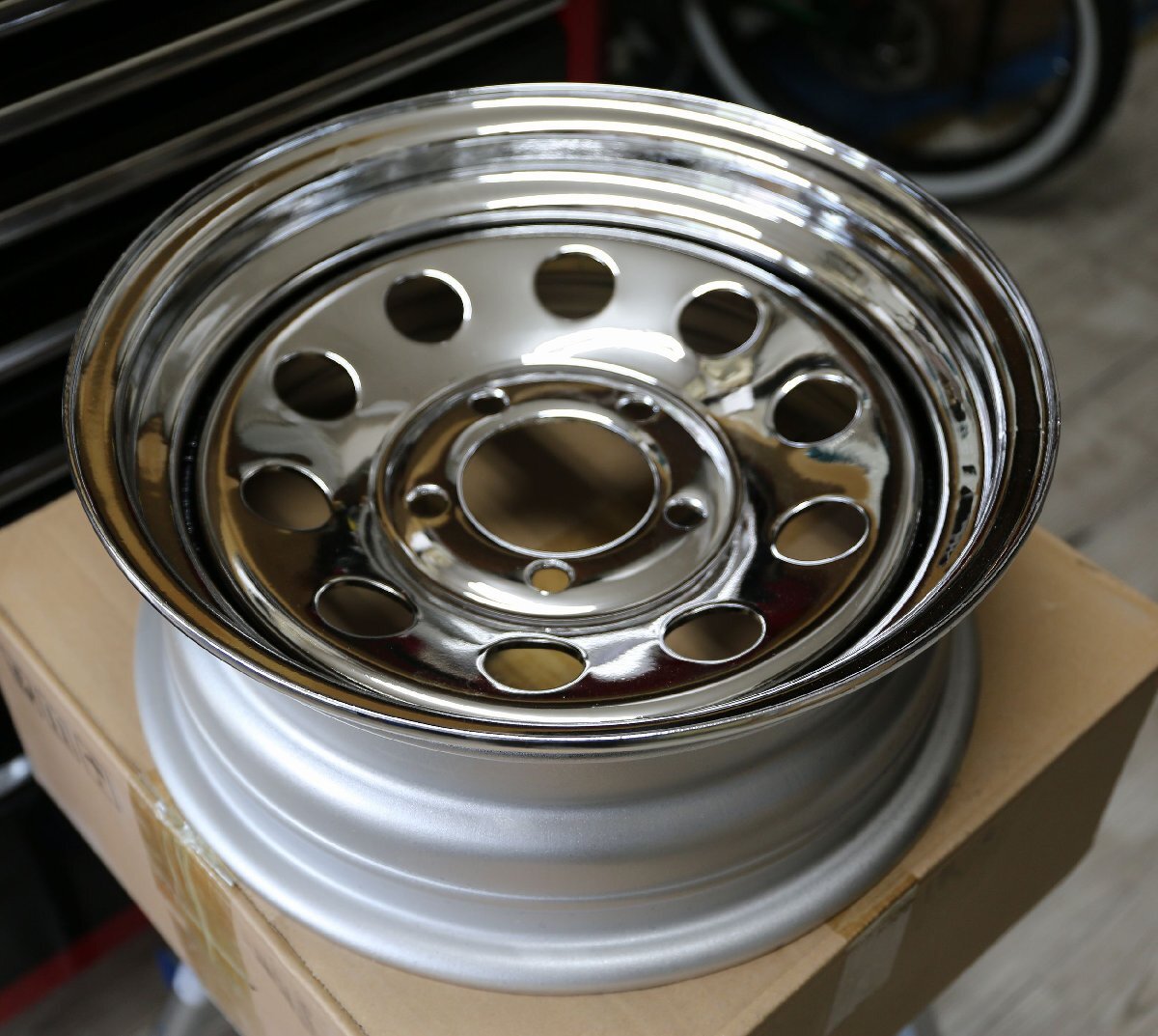 14ACM CVP 14 インチホイール アルミクロームメッキ 5穴 PCD-114.3 【MODULAR】拍卖