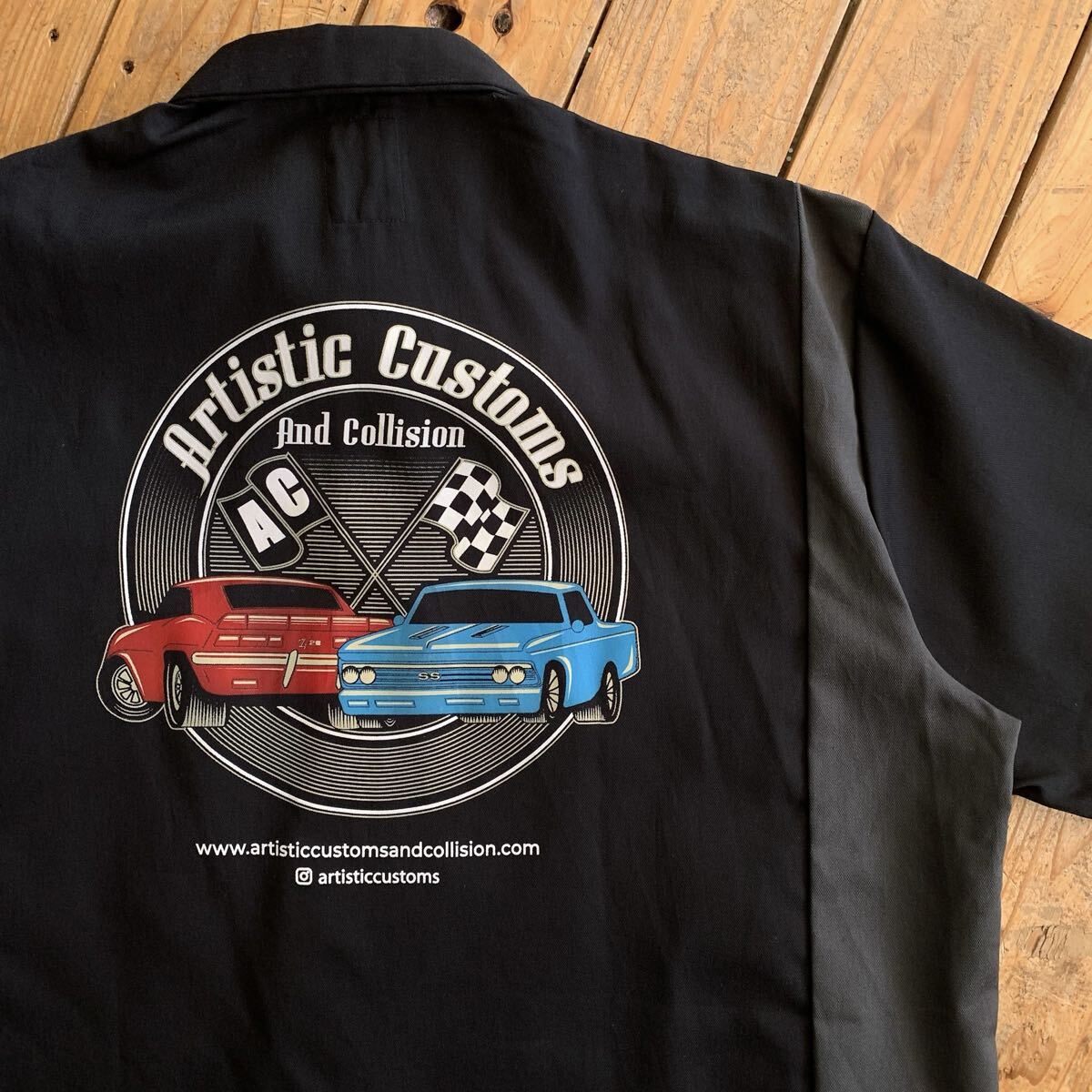 新品 タグ付き未使用品 Dickies ディッキーズ ワークシャツ メンズ Lサイズ 半袖 ストリート カジュアル トップス 両ポケット T3113拍卖