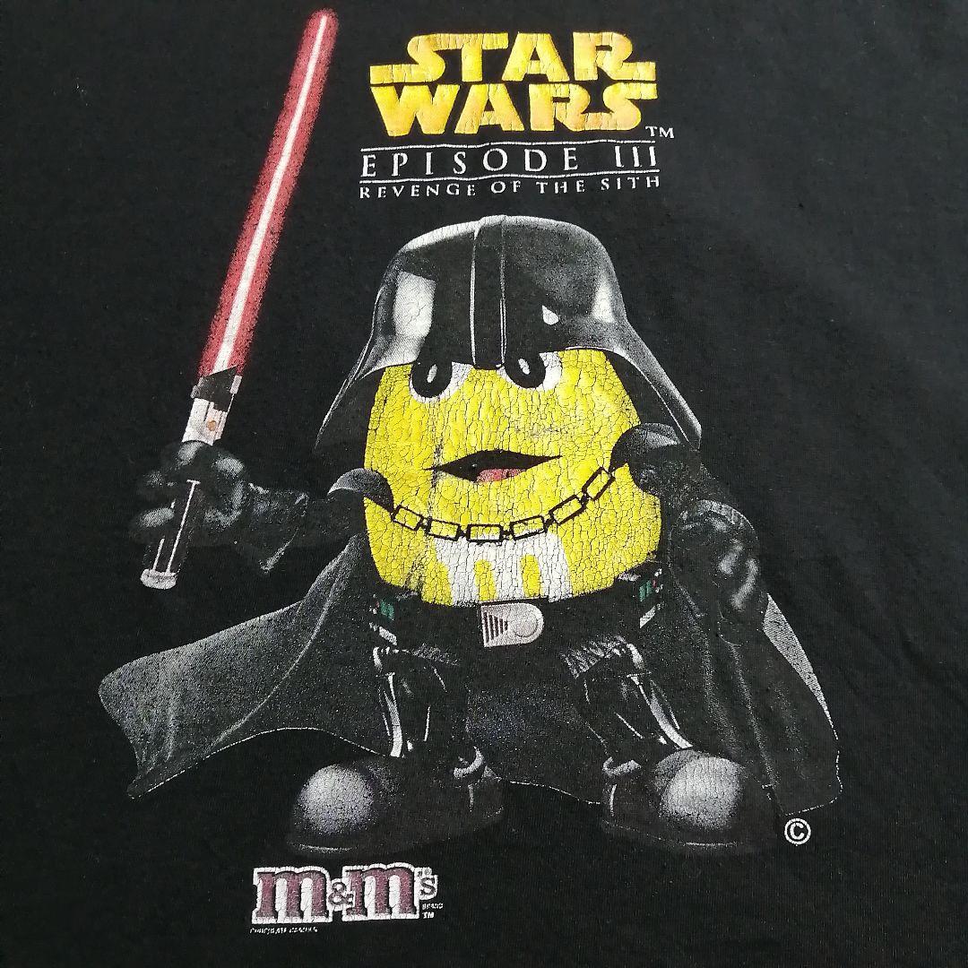 vintage 00s M&M's STAR WARS EpisodeⅢ Revenge of the Sith / 古着 エムアンドエムズ スターウォーズ シスの復讐 リンガーTシャツ / 1734拍卖