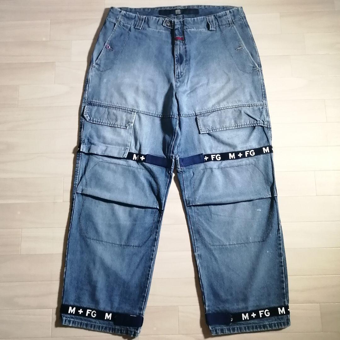 90年代 マリテフランソワジルボー MARITHE FRANCIOS GIRBAUD シャトルパンツ バギー デニム パンツ 90s 古着 超極太 ストリート / 2742拍卖