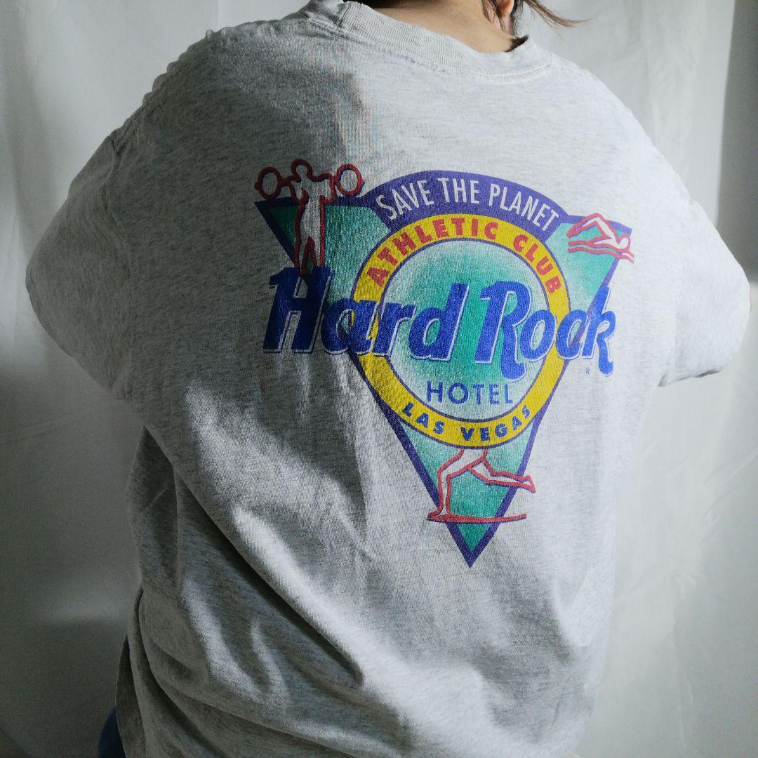 希少 90s HARD ROCK HOTEL ハードロックカフェ バックプリント Tシャツ 企業ロゴ メンズ XL ビンテージ 古着 1683拍卖