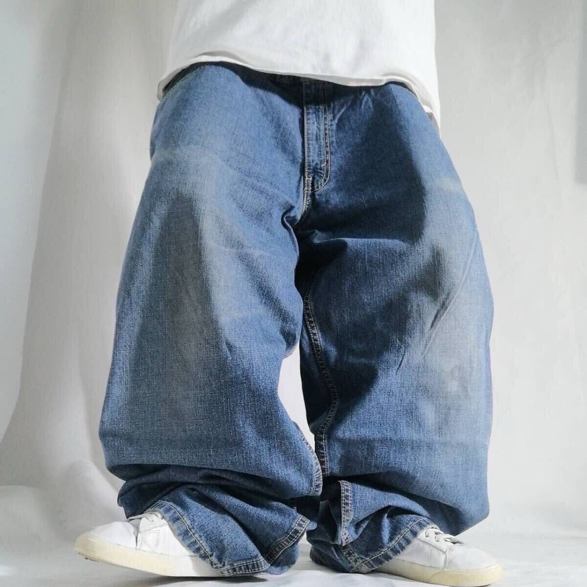 Levi's SilverTab リーバイス シルバータブ BAGGY バギー 極太 デニムパンツ W40 L32 ブルー ジーンズ メンズ 古着 / t072803拍卖