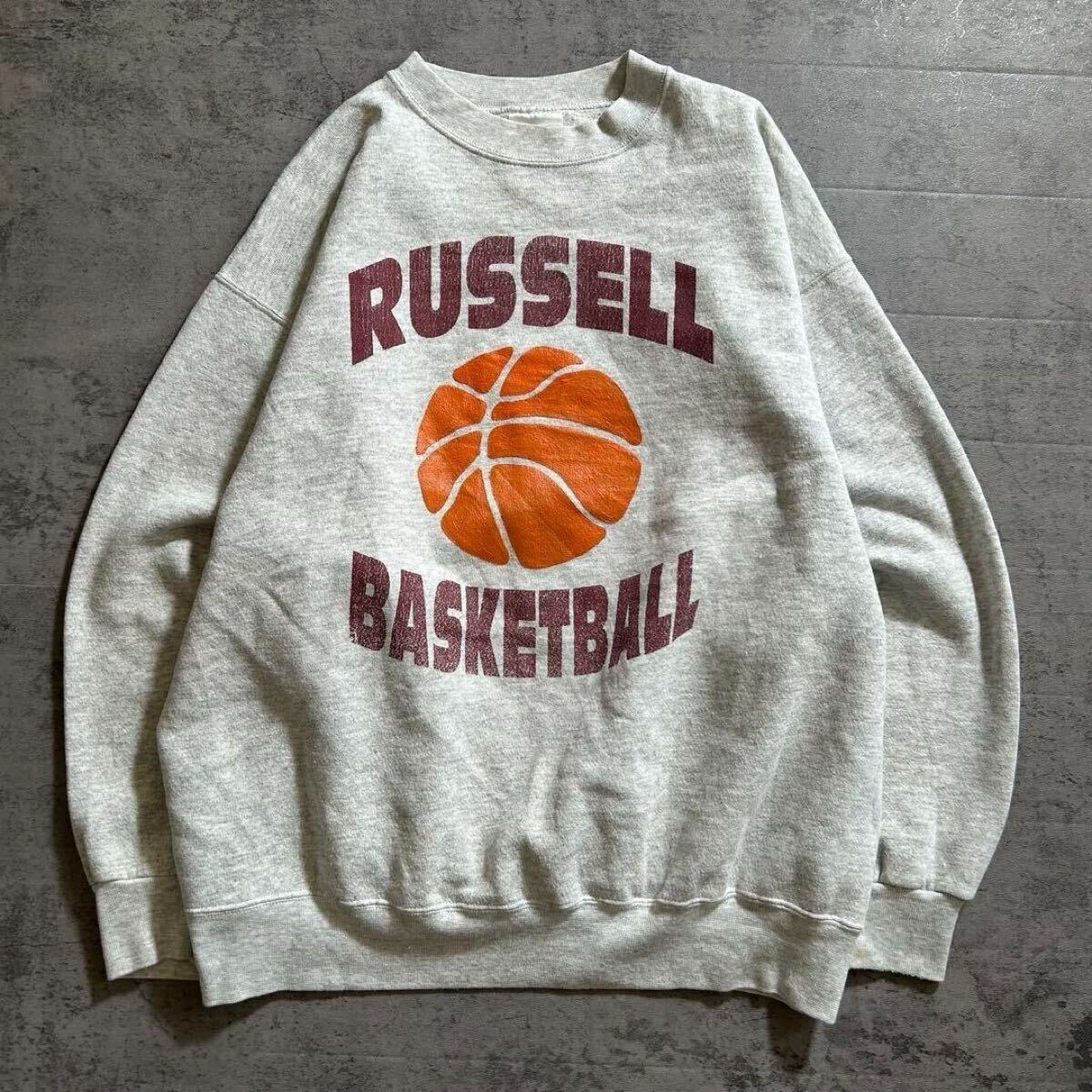90年代 TULTEX タルテックス スウェット トレーナー ラッセル バスケ グレー メンズXL 古着 ヴィンテージ / 3069拍卖