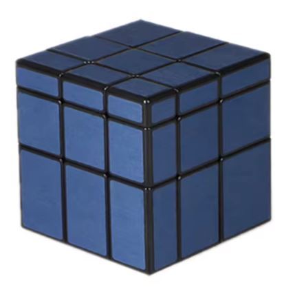 【QIYI】 ミラーキューブ 3 × 3 × 3 マジックスピードキューブ プロフェッショナルパズルキューブ/Blue拍卖