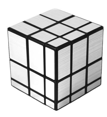 【QIYI】 ミラーキューブ 3 × 3 × 3 マジックスピードキューブ プロフェッショナルパズルキューブ/Silver シルバー拍卖