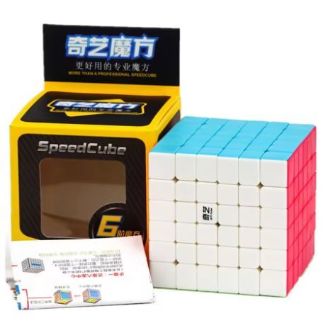 【Qiyi】 6x6 Stickerless マジックキューブ ルービック プロフェッショナル Speedcube スピードキューブ MofangJiaoshi拍卖