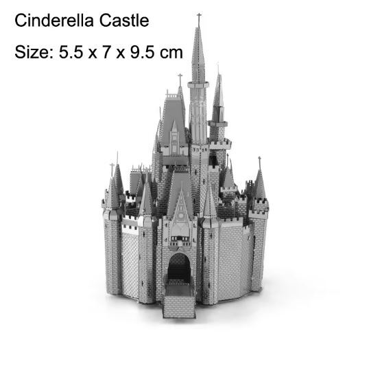 【cinderella castle/シンデレラ城】 3D 立体 メタルパズル モデルキット 大人のパズル 世界建築拍卖