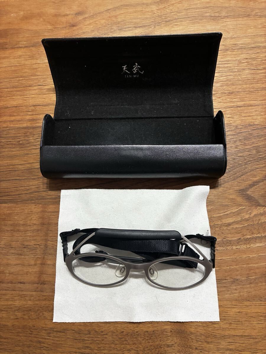 天武 剣道用 メガネフレーム TP010 マットシルバー 眼鏡フレーム スポーツ ジュニア 子供用 拍卖