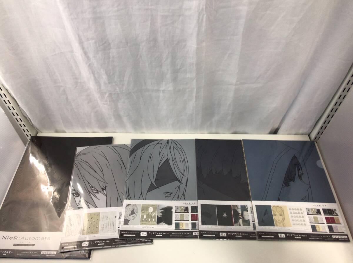 NieR: Automata 放送記念くじ E賞 クリアファイル4枚(3枚組)セット A賞 アートフォルダー 1枚 キーフォルダー ニーア オートマタ D3拍卖