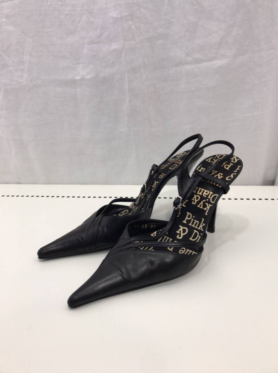 Pinky&Dianne サンダル ブラック サイズ37 レディース ピンキーアンドダイアン A18拍卖