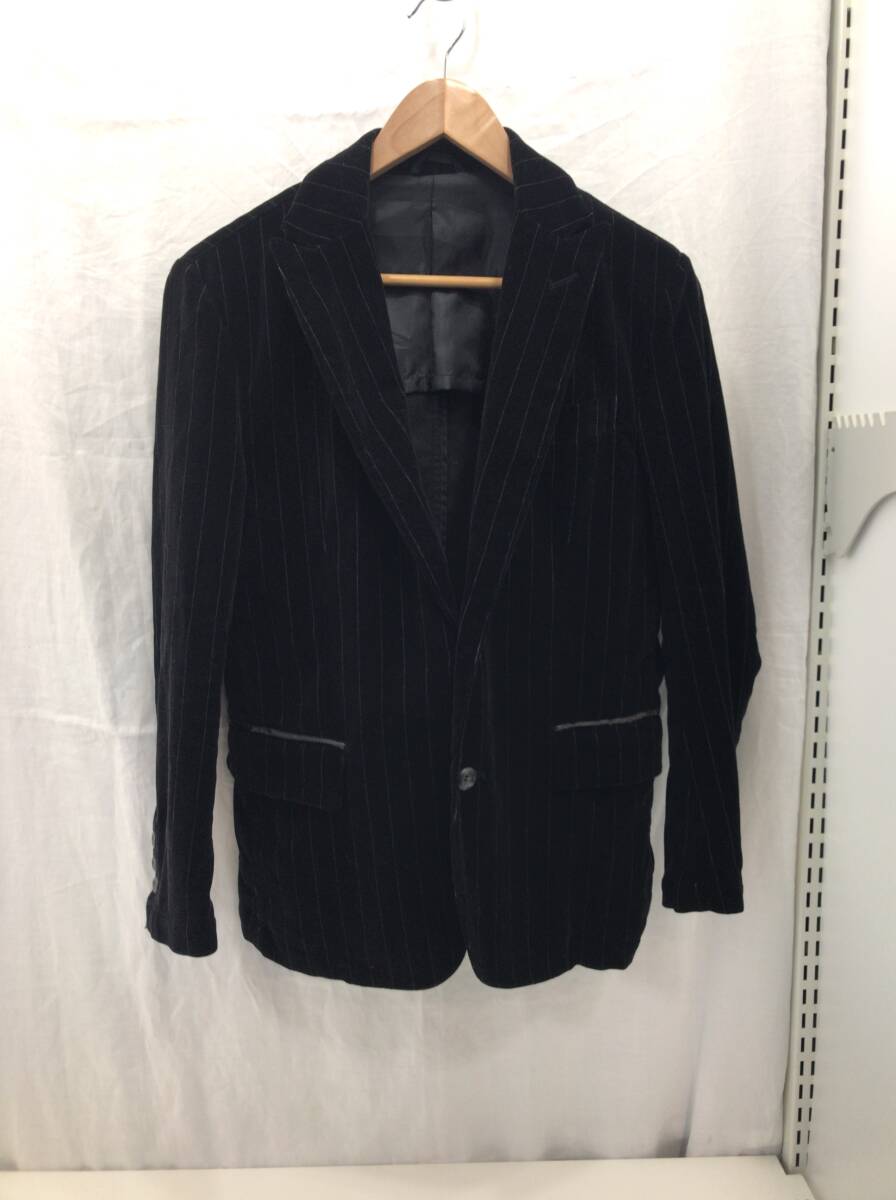 BEAMS ジャケット ブラック グレー ストライプ メンズ Sサイズ ビームス A33拍卖