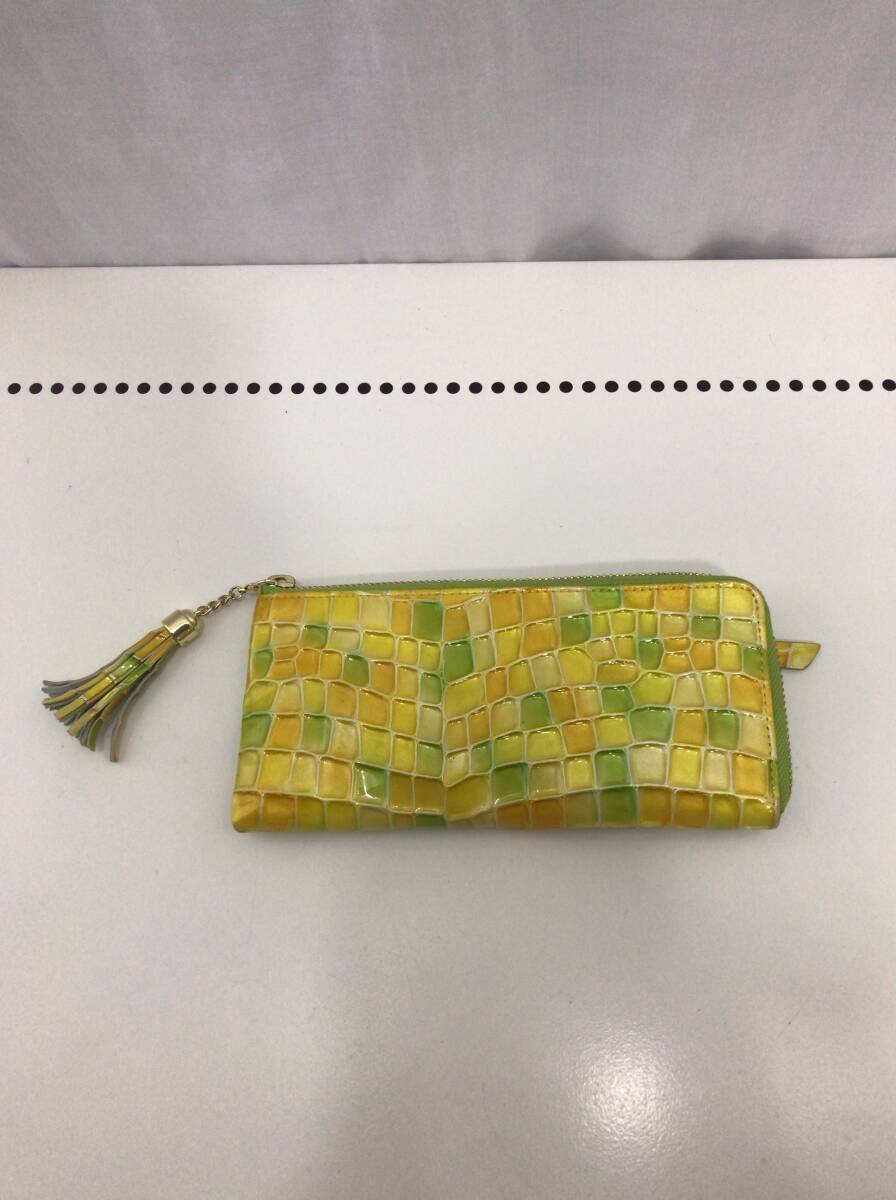 CONCERIA PELLEGRINI GROUP 長財布 イエロー イエローグリーン レディース コンセリア ペレグリーニ グループ B18拍卖