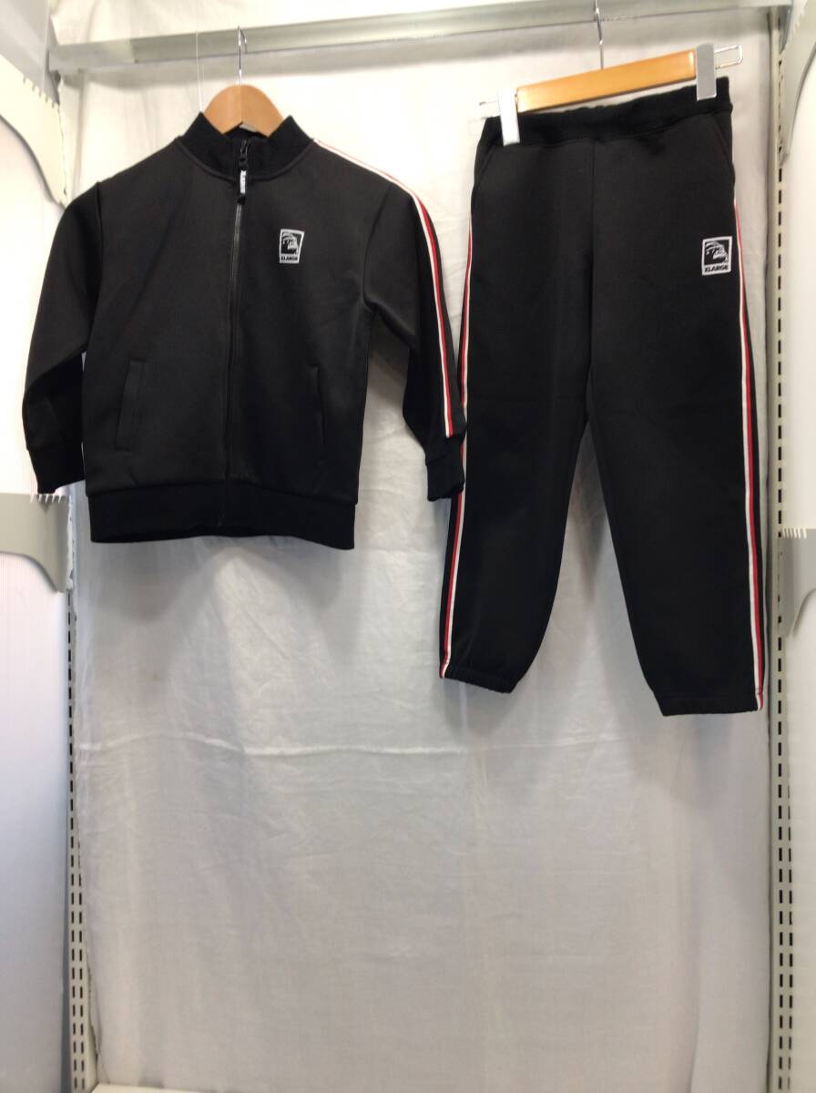 XLARGE ジャージ 上下 ブラック 120cm キッズ 男の子 エクストララージ G4拍卖