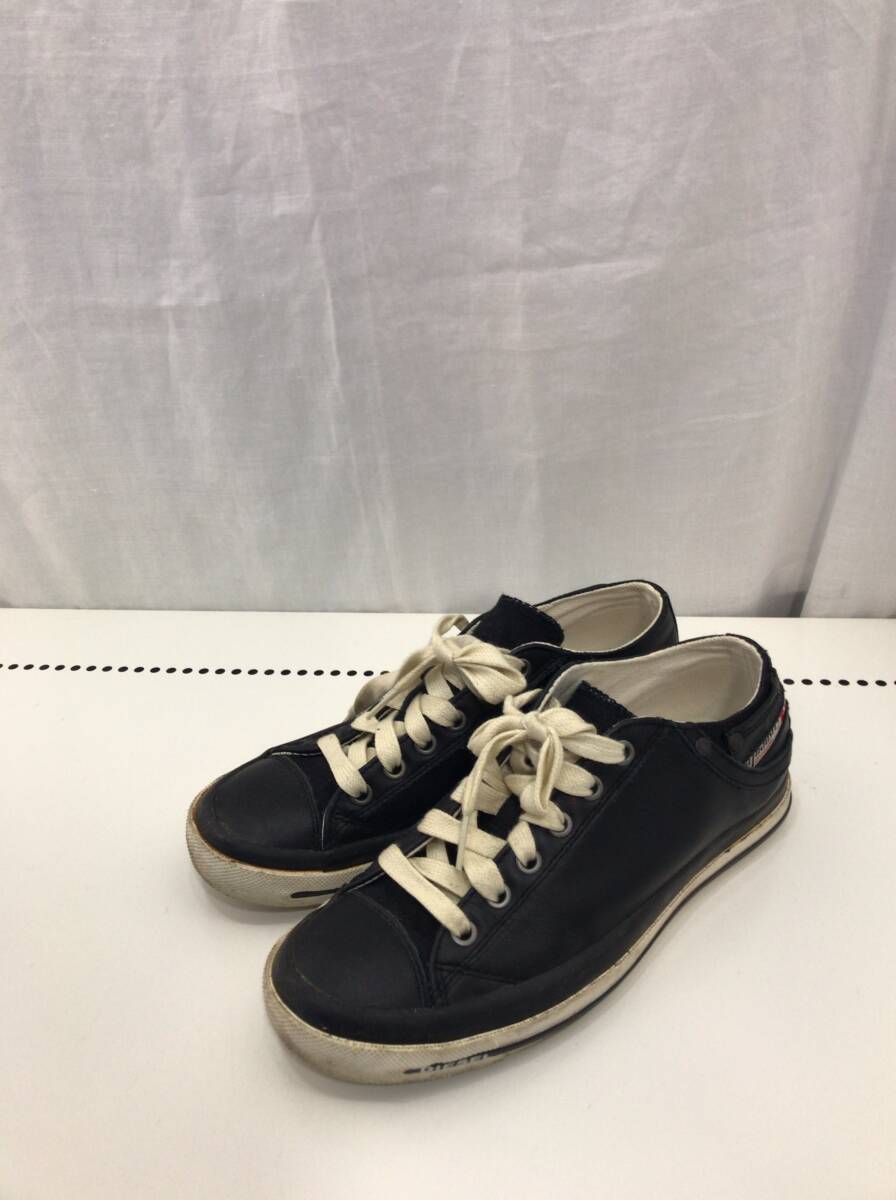 DIESEL スニーカー ブラック 24.5cm レディース ディーゼル A12拍卖