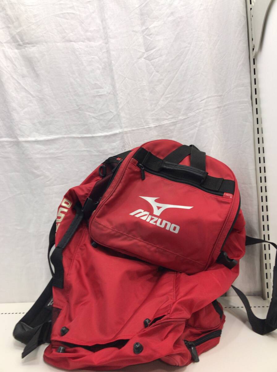 MIZUNO リュック レッド 男女兼用 ミズノ E78拍卖