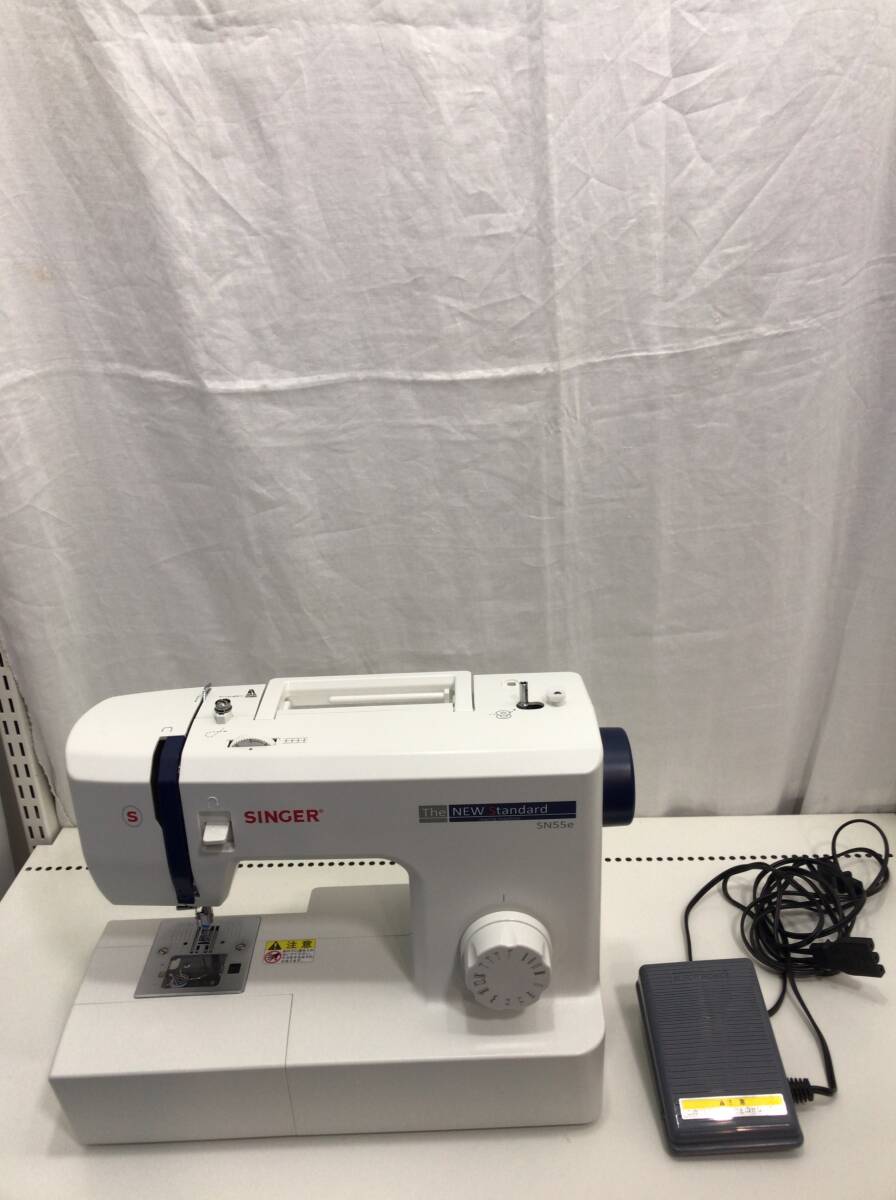 動作未確認 SINGER ミシン 型番 SN55e ホワイト シンガー R拍卖