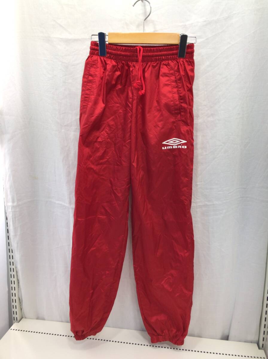 umbro パンツ ウインドブレーカー ナイロンパンツ レッド 160cm キッズ 男の子 アンブロ D3拍卖
