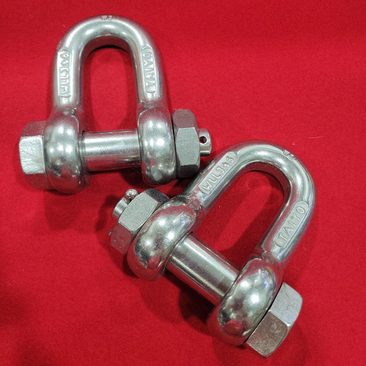 №8924 USED 太陽製器 シャックル U字 シャックル WILL3t6 2個拍卖