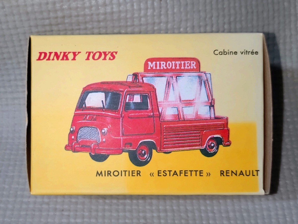 10cmサイズ 復刻版 DINKY TOYS 564 ルノー エスタフェット 鏡運搬トラック (ピックアップ)外箱一部ヤケあり RENAULT ESTAFETTE拍卖