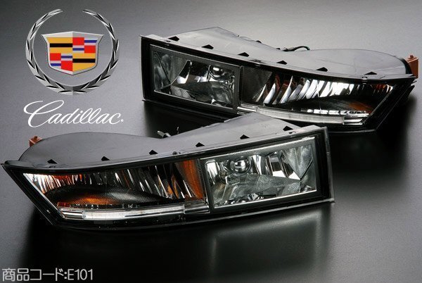 クリスタル フォグ ライト ランプ LEDバー付 【適合 07-14 エスカレード (ESV EXT可) 08 09 10 11 12 13 14 15 16 2007 2008 E101拍卖