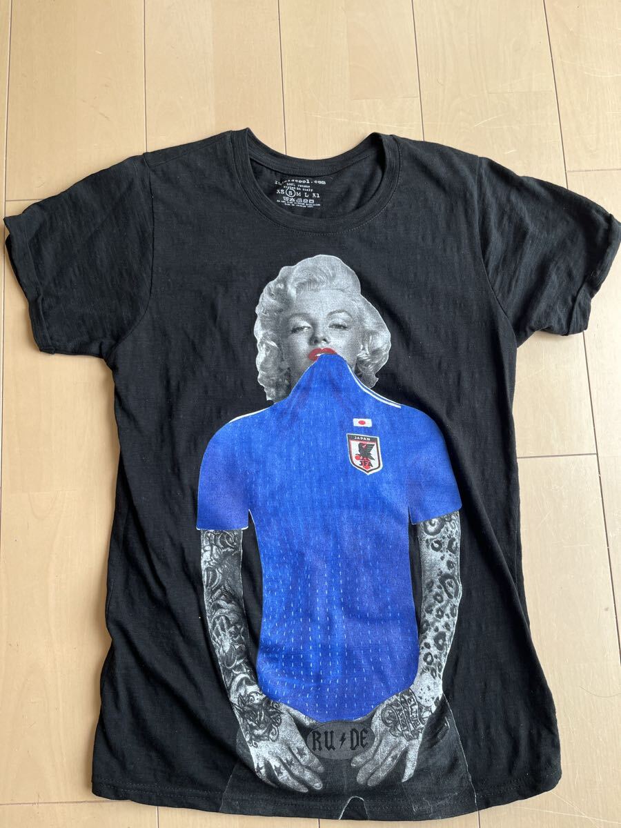 RudeisCool マリリン・モンロー サッカー日本代表 Tシャツ S拍卖