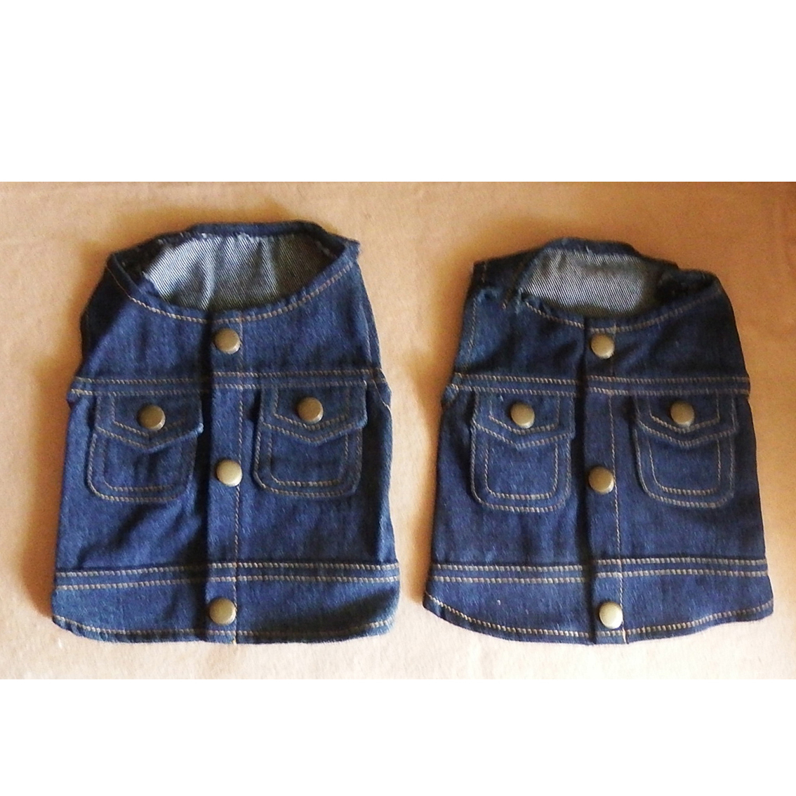 TA0572 デニムベスト サイズS ブルー 2枚セット拍卖