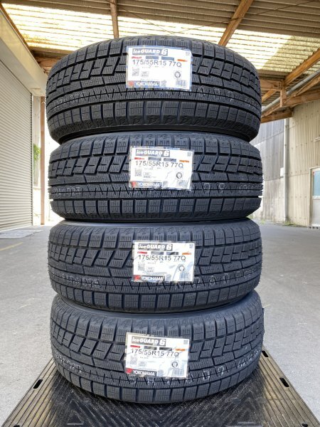 【法人宛限定送料無料】ICE-G63 YOKOHAMA 175/55R15 77Q ice GUARD6 IG60 4本セット 2023年製拍卖