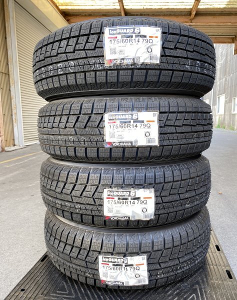 【法人宛限定送料無料】ICE-G69 YOKOHAMA 175/60R14 79Q ice GUARD6 IG60 4本セット 2024年製拍卖