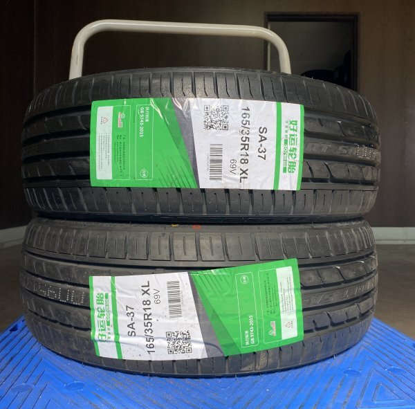 GRM18-56 GOOD RIDE 165/35R18 69V SPORT SA37 2本セット 2022年製拍卖