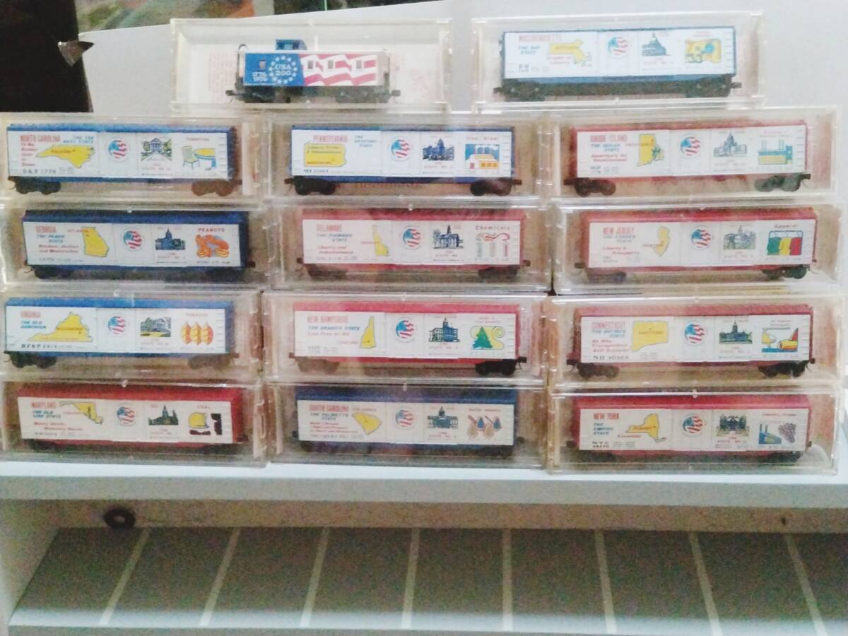 レア MICRO-TRAINS USA 200th 13Car+CABOOSE拍卖