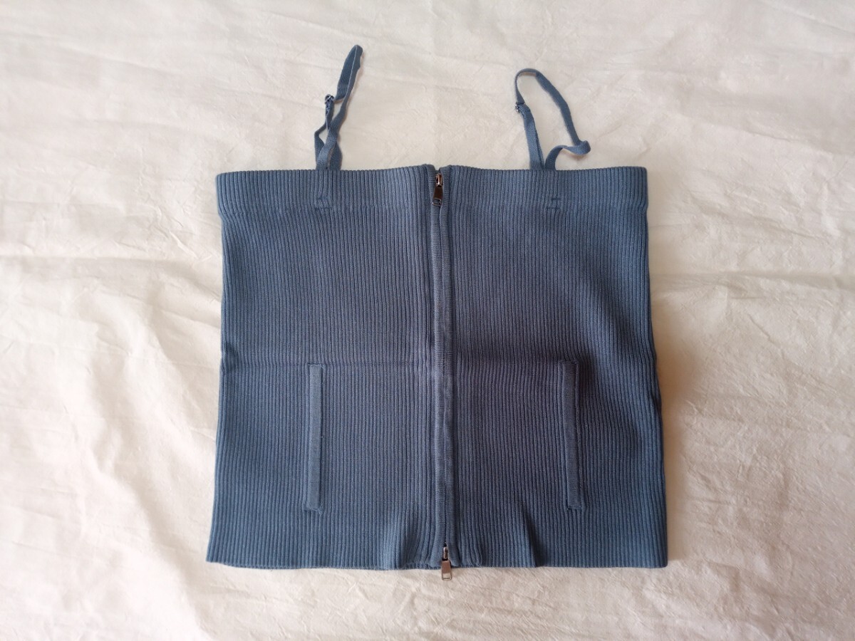 13317 ★★ Wジップ リブニット キャミソール 未使用品拍卖