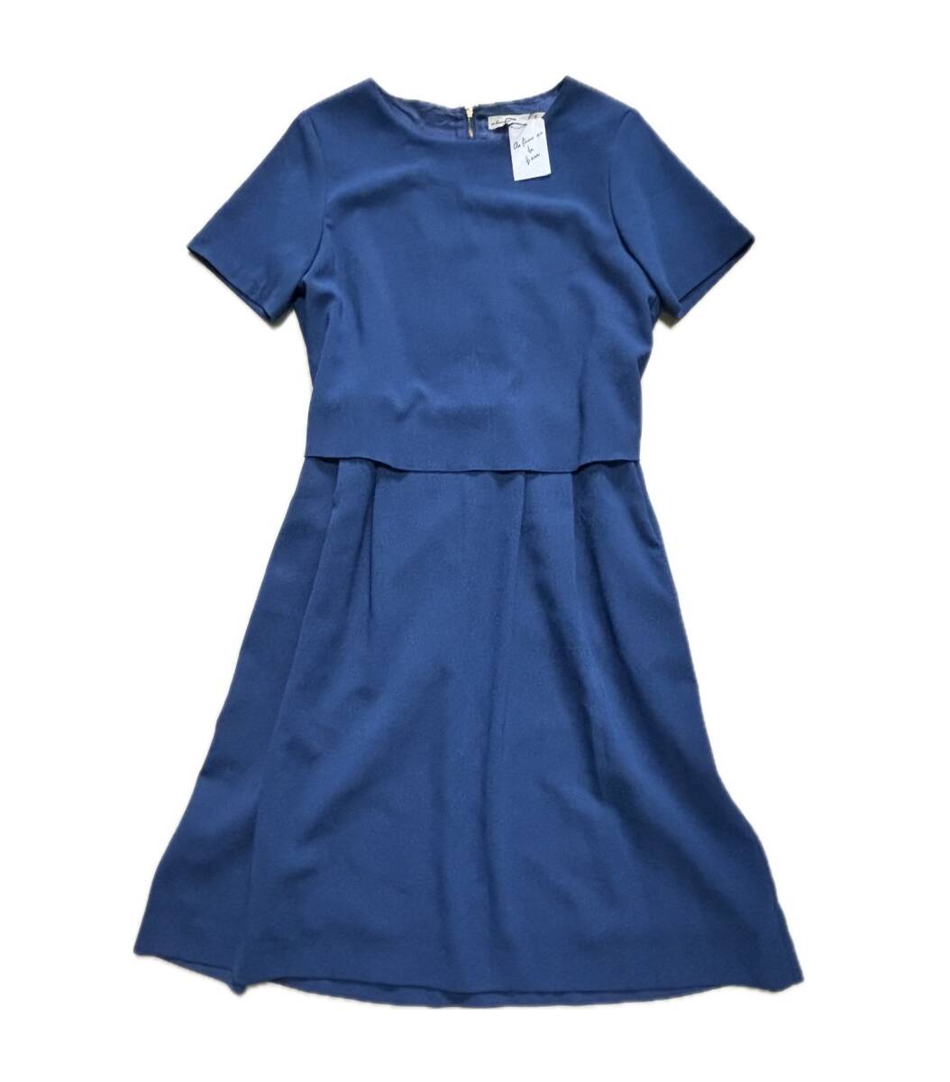 アズノウアズ ベース【新品タグ付き未使用品 1.7万】as know as de base ワンピース セットアップ スーツ あわさってきれいな ブルー系qkq拍卖