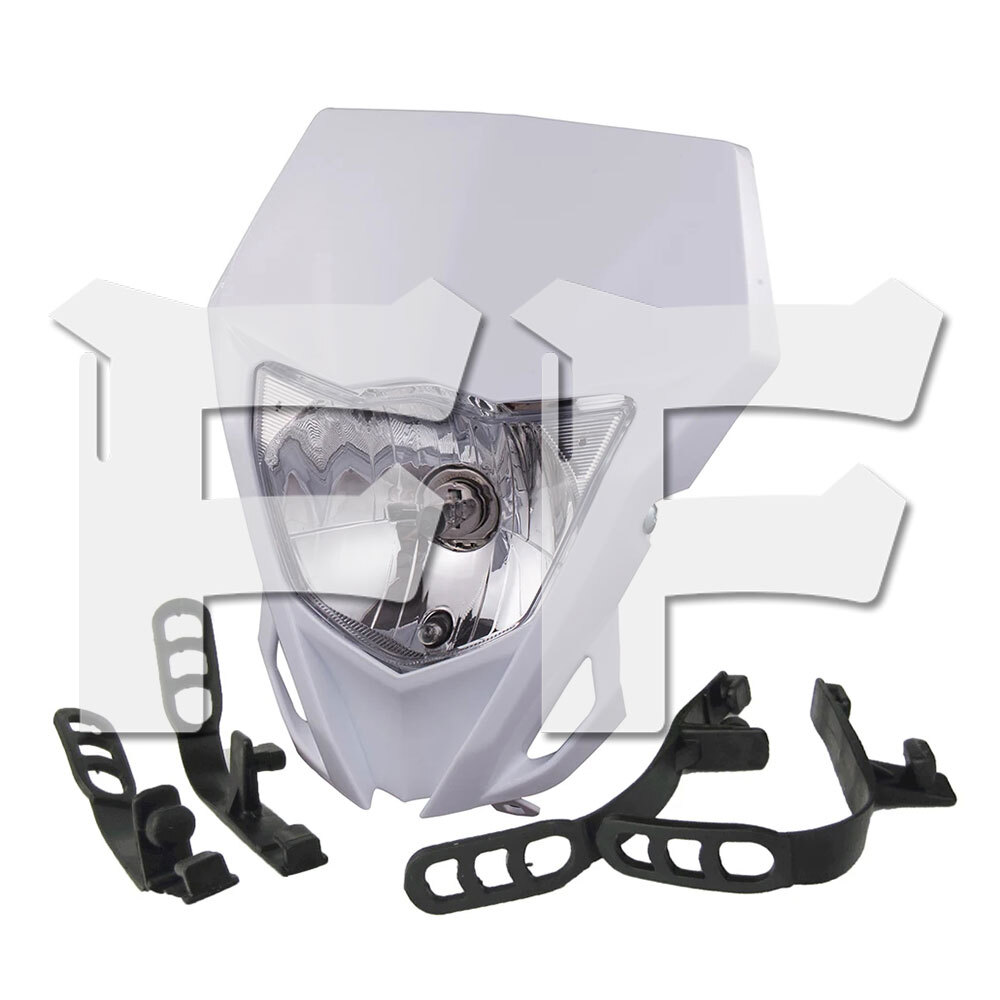 送料無料● ヤマハ WR250F WR250R WR450F YZ250F YZ450F YZ ヘッドライト アセンブリー ライトカバー ホワイト ダートバイク拍卖