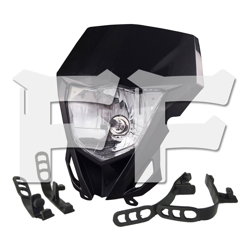 送料無料● ヤマハ WR250F WR250R WR450F YZ250F YZ450F YZ ヘッドライト アセンブリー ライトカバー ブラック ダートバイク拍卖